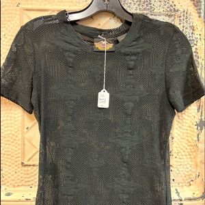 Vintage ladies Harley Davidson see through top. Like new.